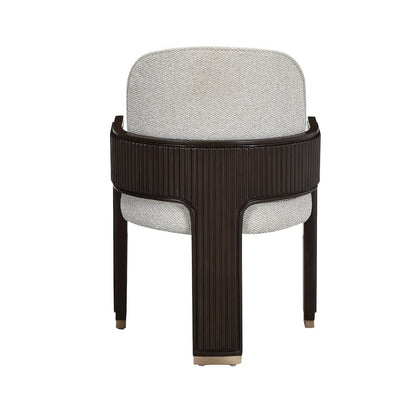 West Kensington Dining Arm Chair - Buff/Medium Espresso