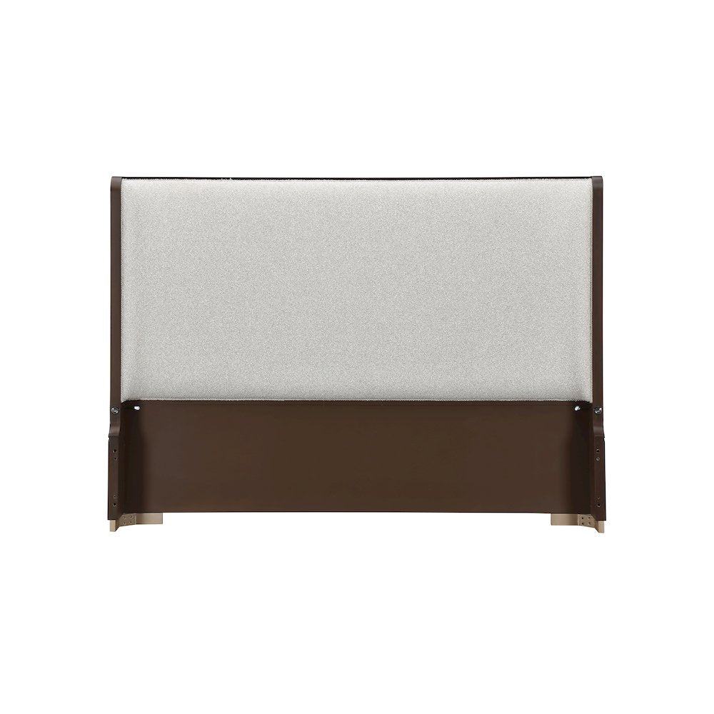 West Kensington Cal. King Bed - Buff/Medium Espresso