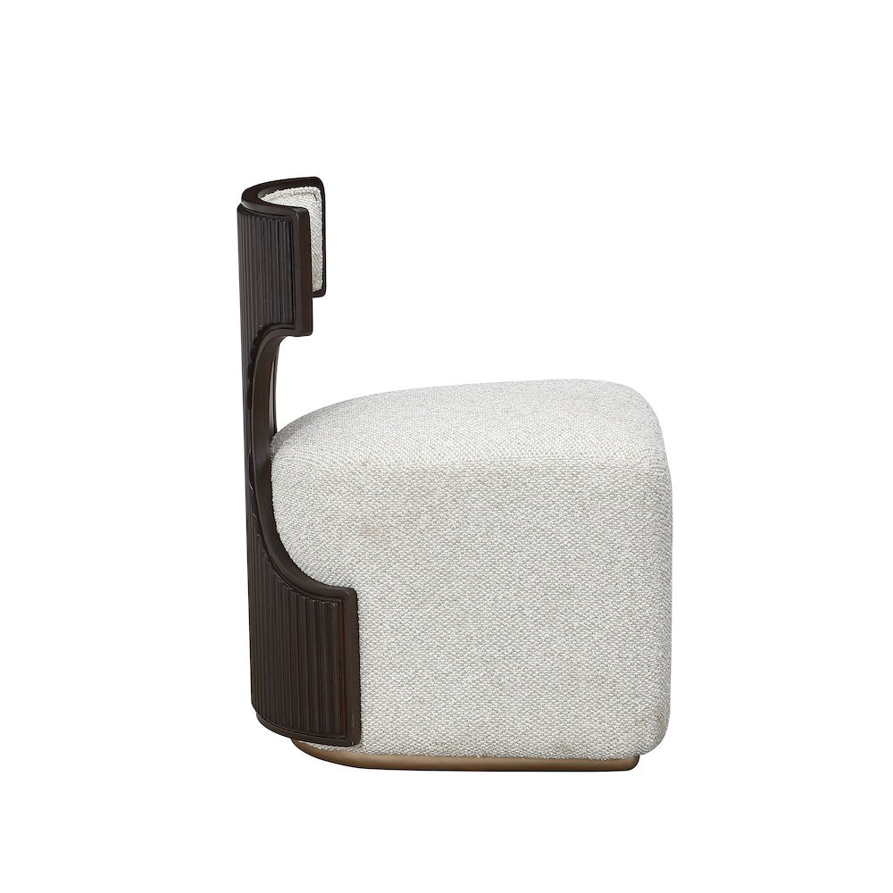 West Kensington Vanity Chair - Buff/Medium Espresso