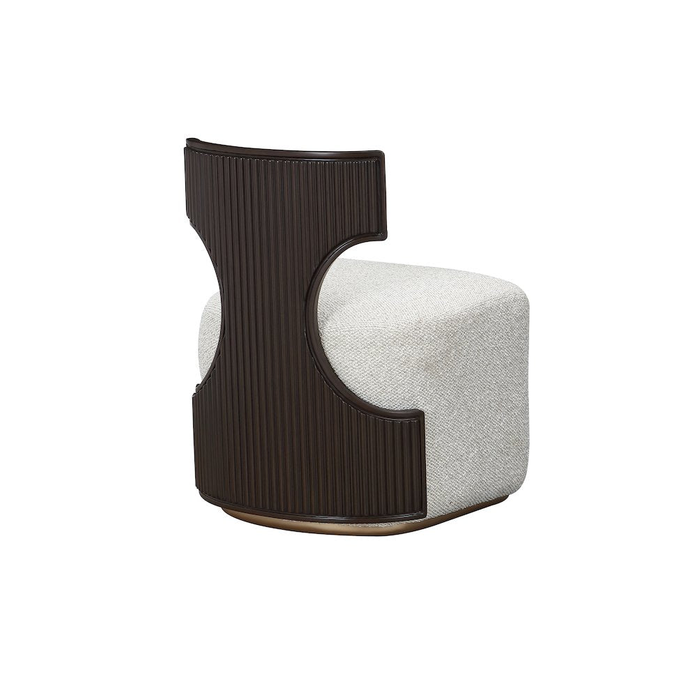 West Kensington Vanity Chair - Buff/Medium Espresso