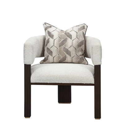 West Kensington Accent Chair - Buff/Medium Espresso