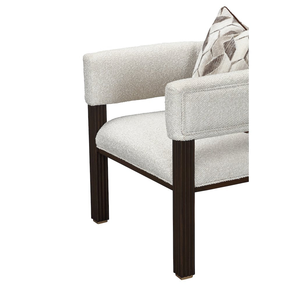 West Kensington Accent Chair - Buff/Medium Espresso