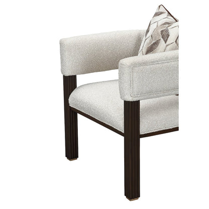 West Kensington Accent Chair - Buff/Medium Espresso