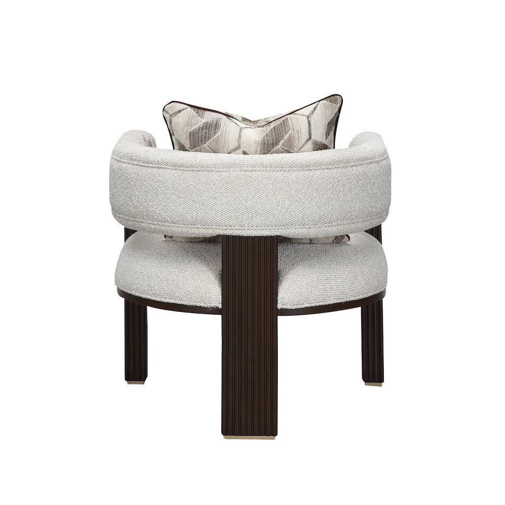 West Kensington Accent Chair - Buff/Medium Espresso