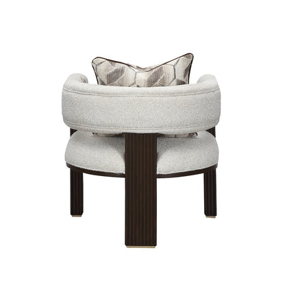 West Kensington Accent Chair - Buff/Medium Espresso