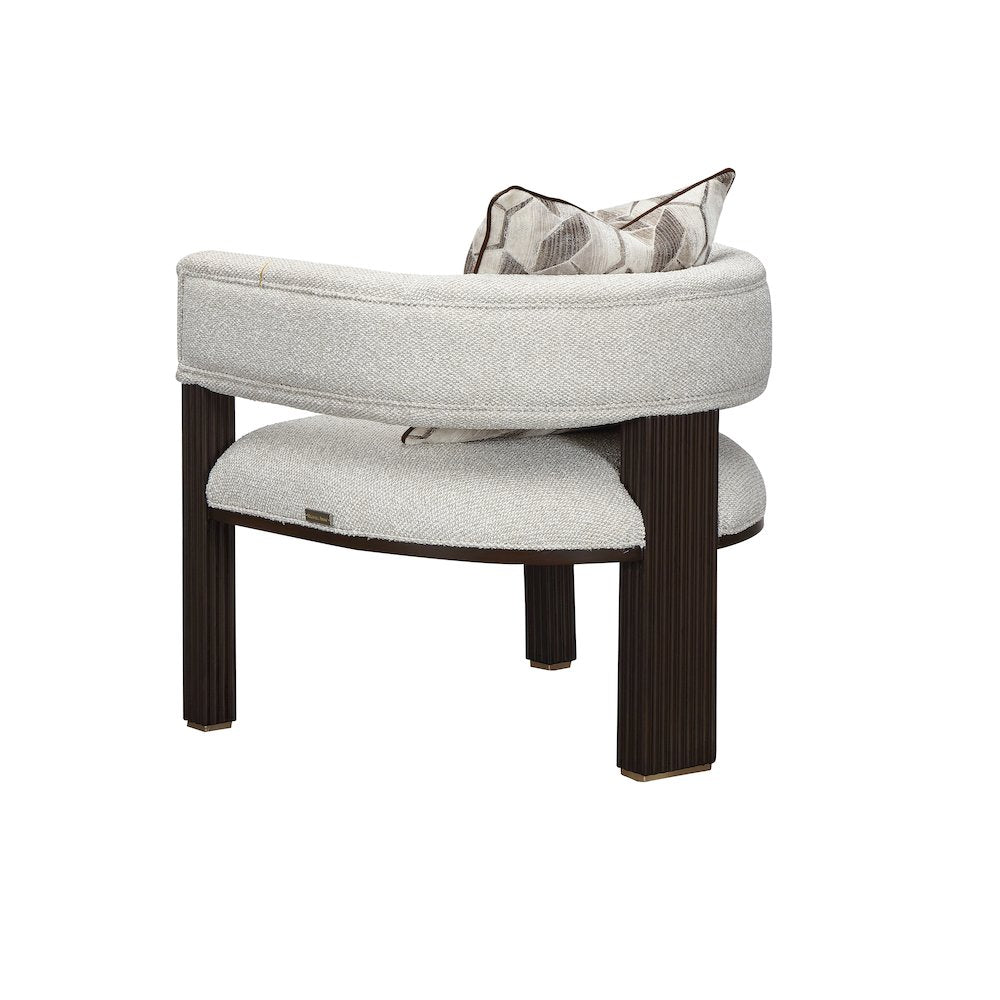 West Kensington Accent Chair - Buff/Medium Espresso