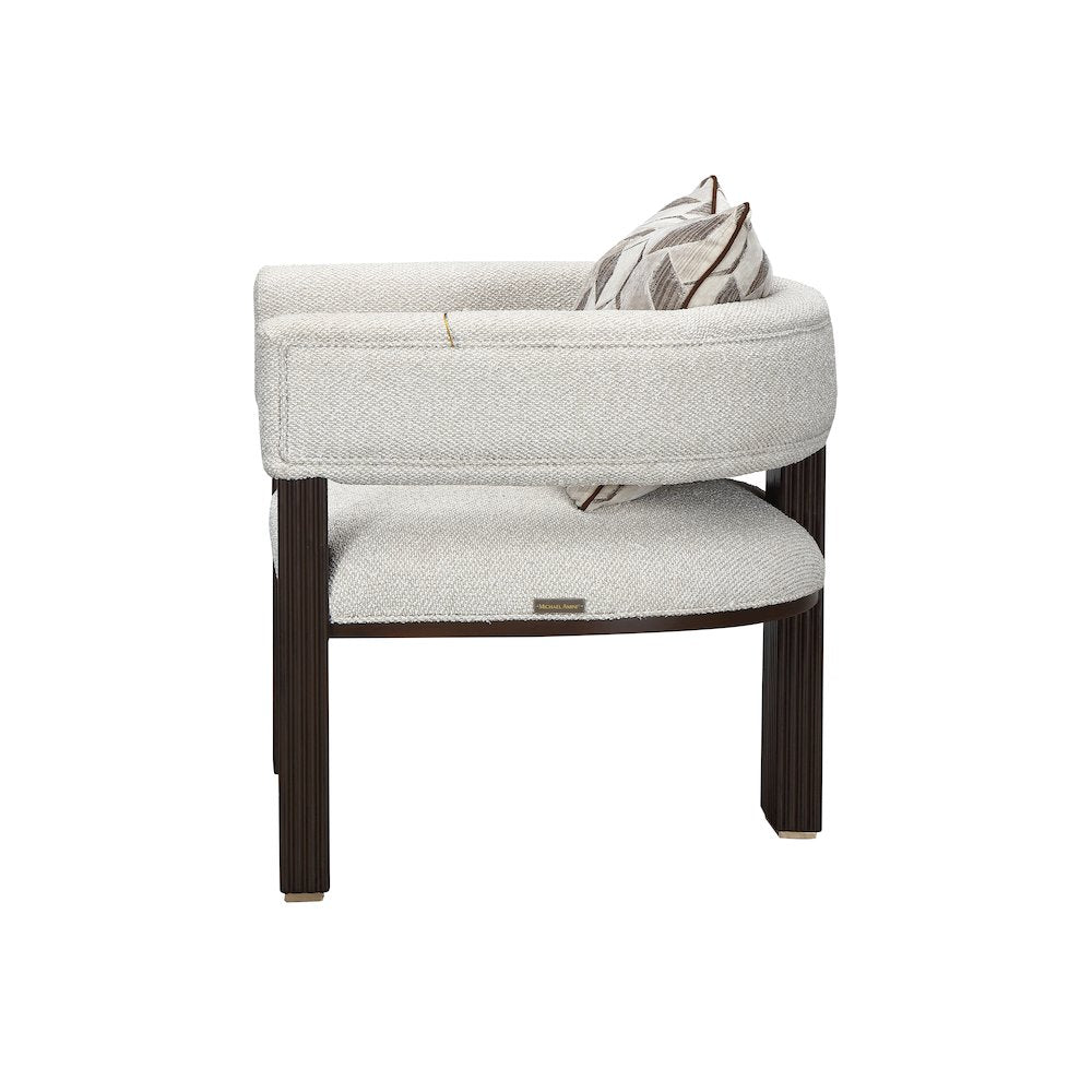 West Kensington Accent Chair - Buff/Medium Espresso