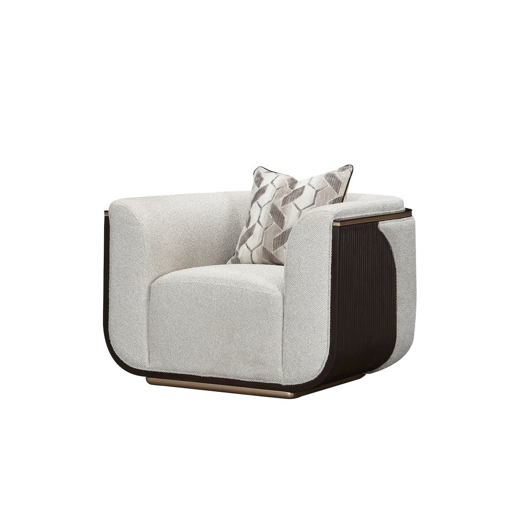 West Kensington Matching Chair - Buff/Medium Espresso