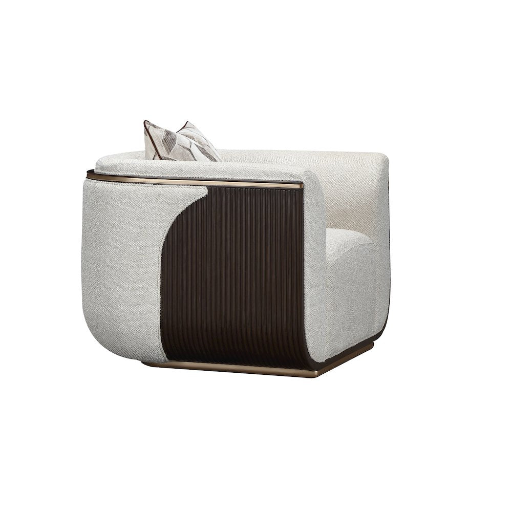 West Kensington Matching Chair - Buff/Medium Espresso