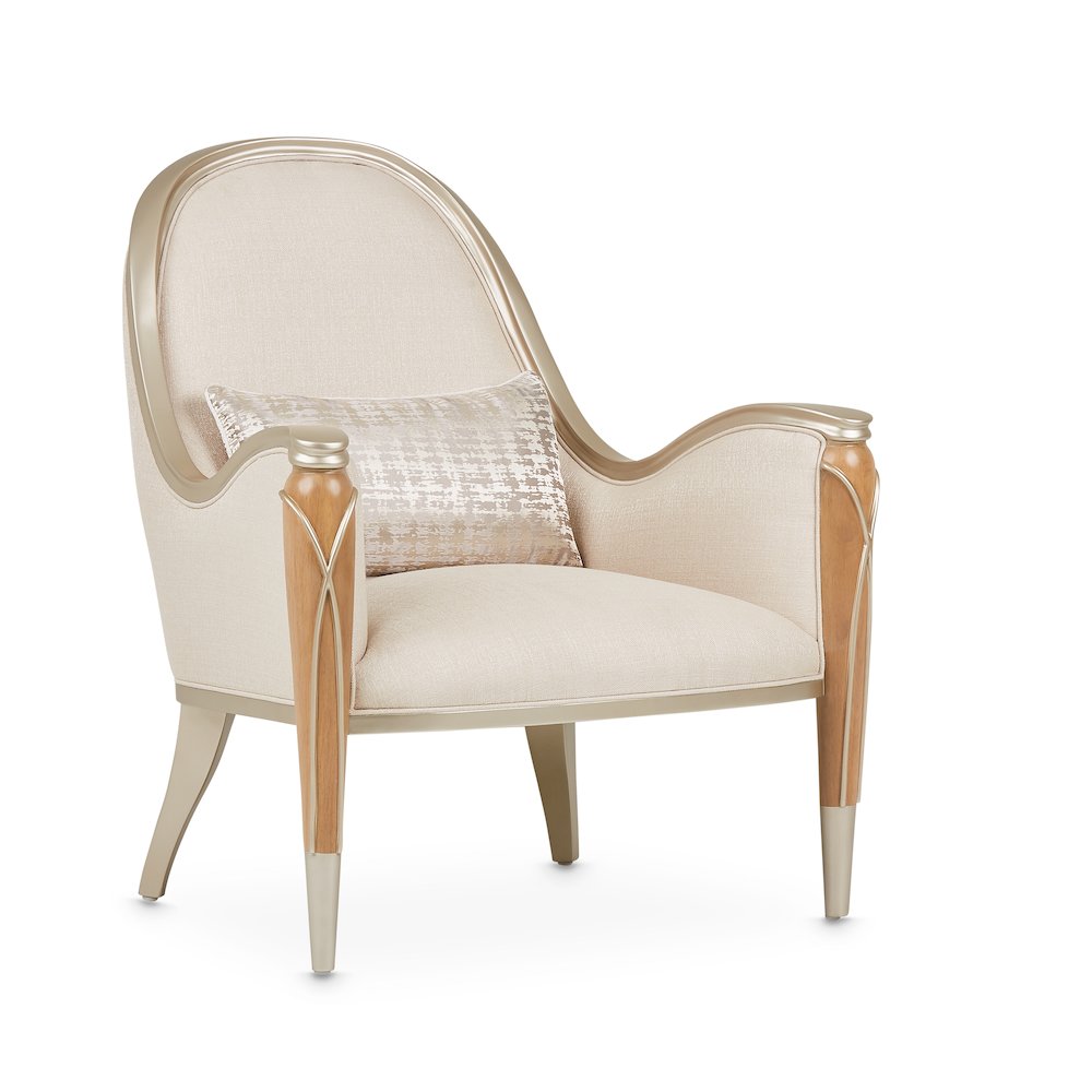 Villa Cherie Accent Chair - Pearl/Caramel