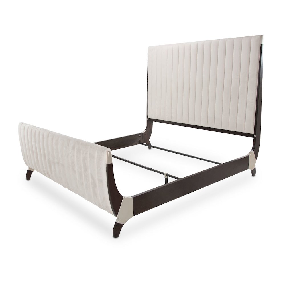 Paris Chic Cal. King Sleigh Bed - Espresso