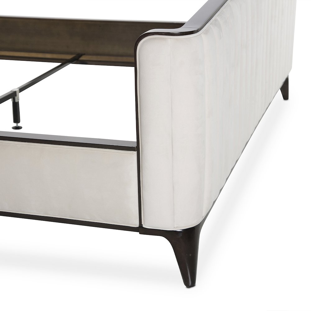 Paris Chic Queen Channel Tufted Panel Bed - Espresso