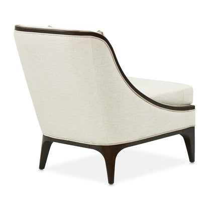 Paris Chic Accent Chair - Cremini/Espresso