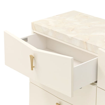 Fantosini 10-Drawer Mule Chest - Creamy Pearl