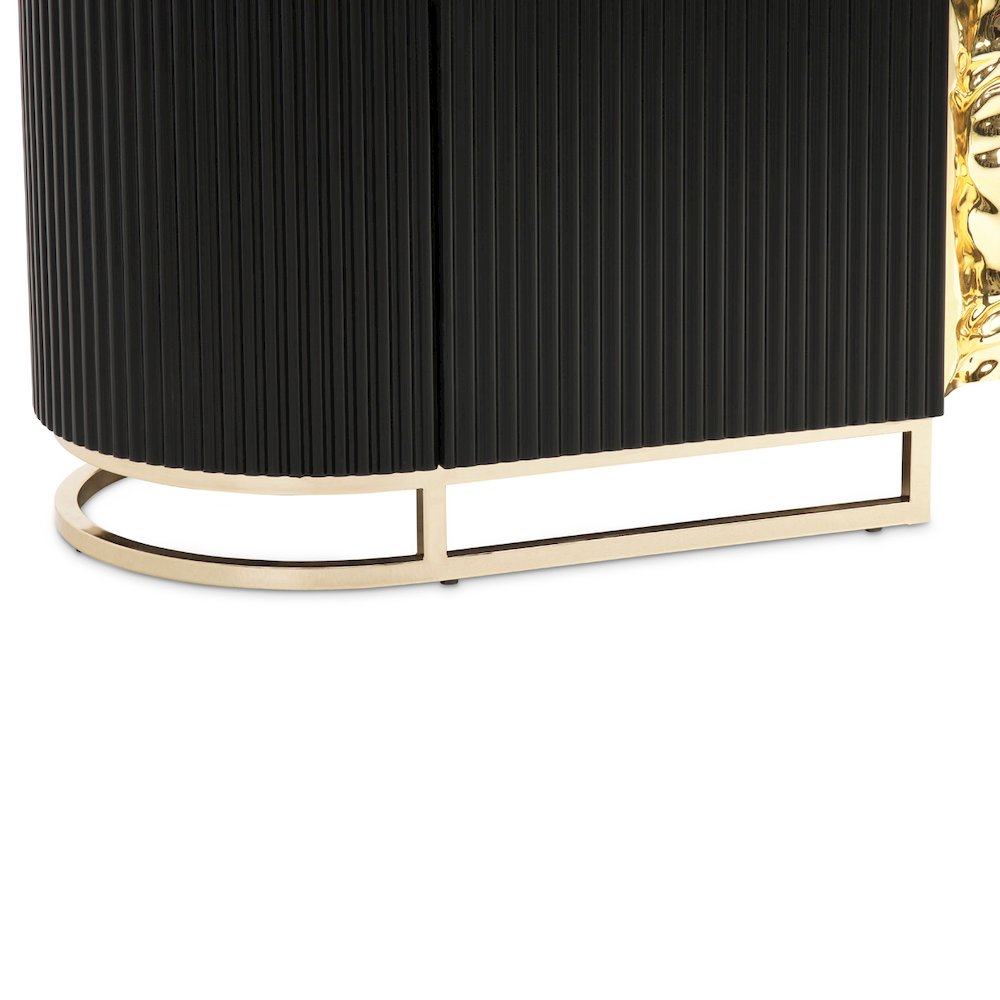 Lisbon Media Cabinet - Silken Matte Black