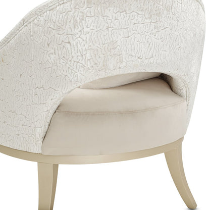 Yvette Accent Chair - Porcini/Medium Champagne