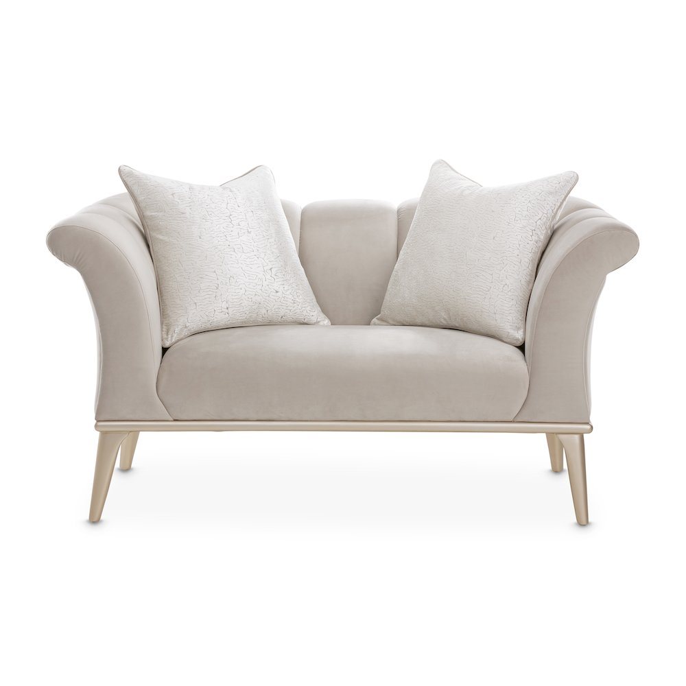 Yvette Chair and a Half - Porcini/Medium Champagne