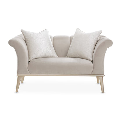 Yvette Chair and a Half - Porcini/Medium Champagne