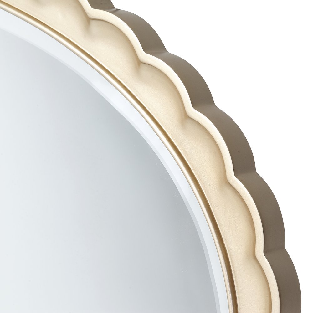 Malibu Crest Oval Wall Mirror - Chardonnay