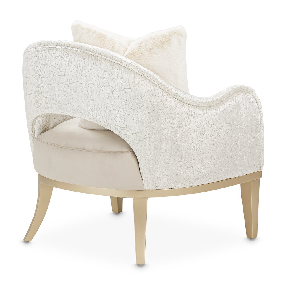 Yvette Accent Chair - Porcini/Medium Champagne