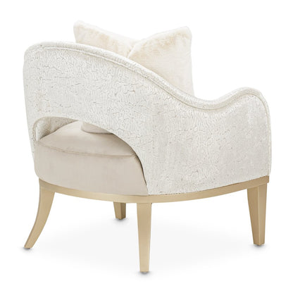 Yvette Accent Chair - Porcini/Medium Champagne