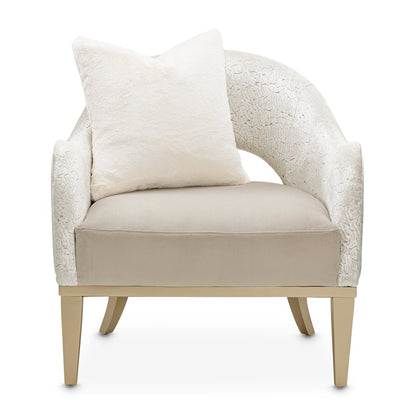Yvette Accent Chair - Porcini/Medium Champagne