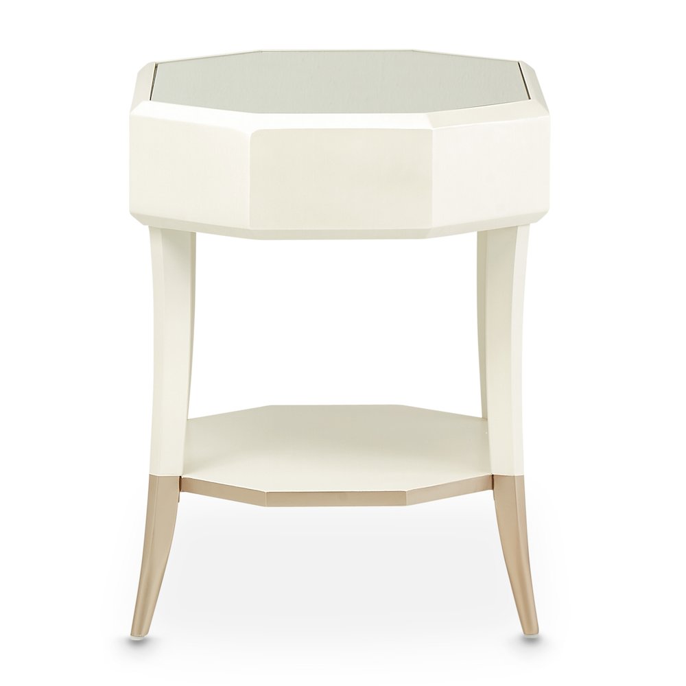 La Rachelle Octagonal End Table - Champagne