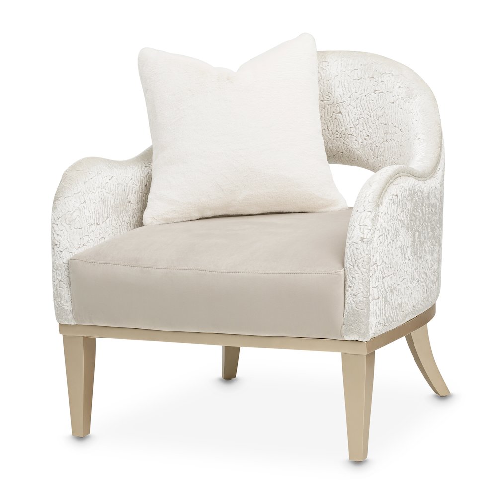 Yvette Accent Chair - Porcini/Medium Champagne