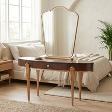 Camellia Field Vanity with Mirror - Warm Pecan