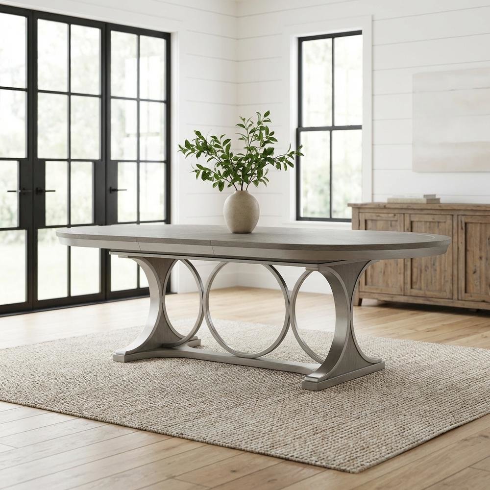 Eclipse Oval Dining Table - Moonlight Gray