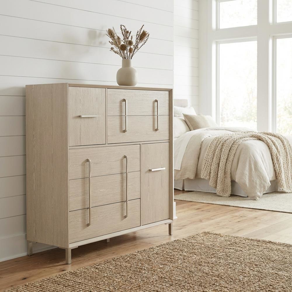 Lotus Bay 5-Drawer Chest - Sand