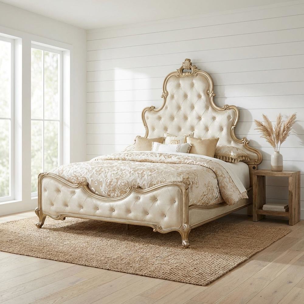 Platine de Royale Queen Panel Bed - Antique Platinum