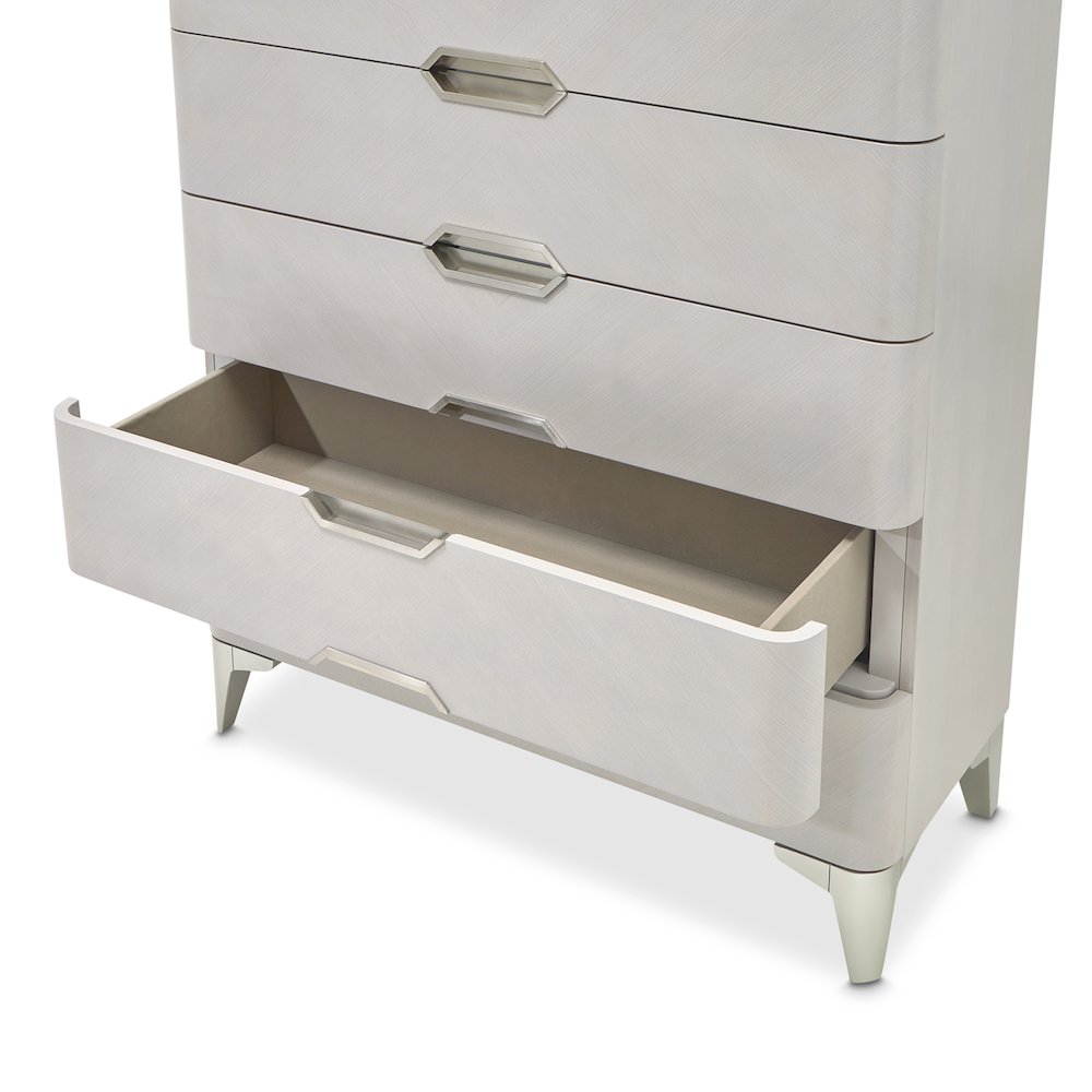 Penthouse 6-Drawer Chest - Ash Gray