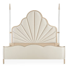 Malibu Crest Cal. King Scalloped Poster Bed - Chardonnay