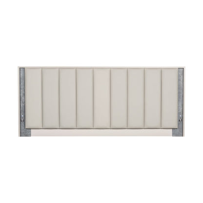 Pavira Eastern King Bed with LED Lights - Stone