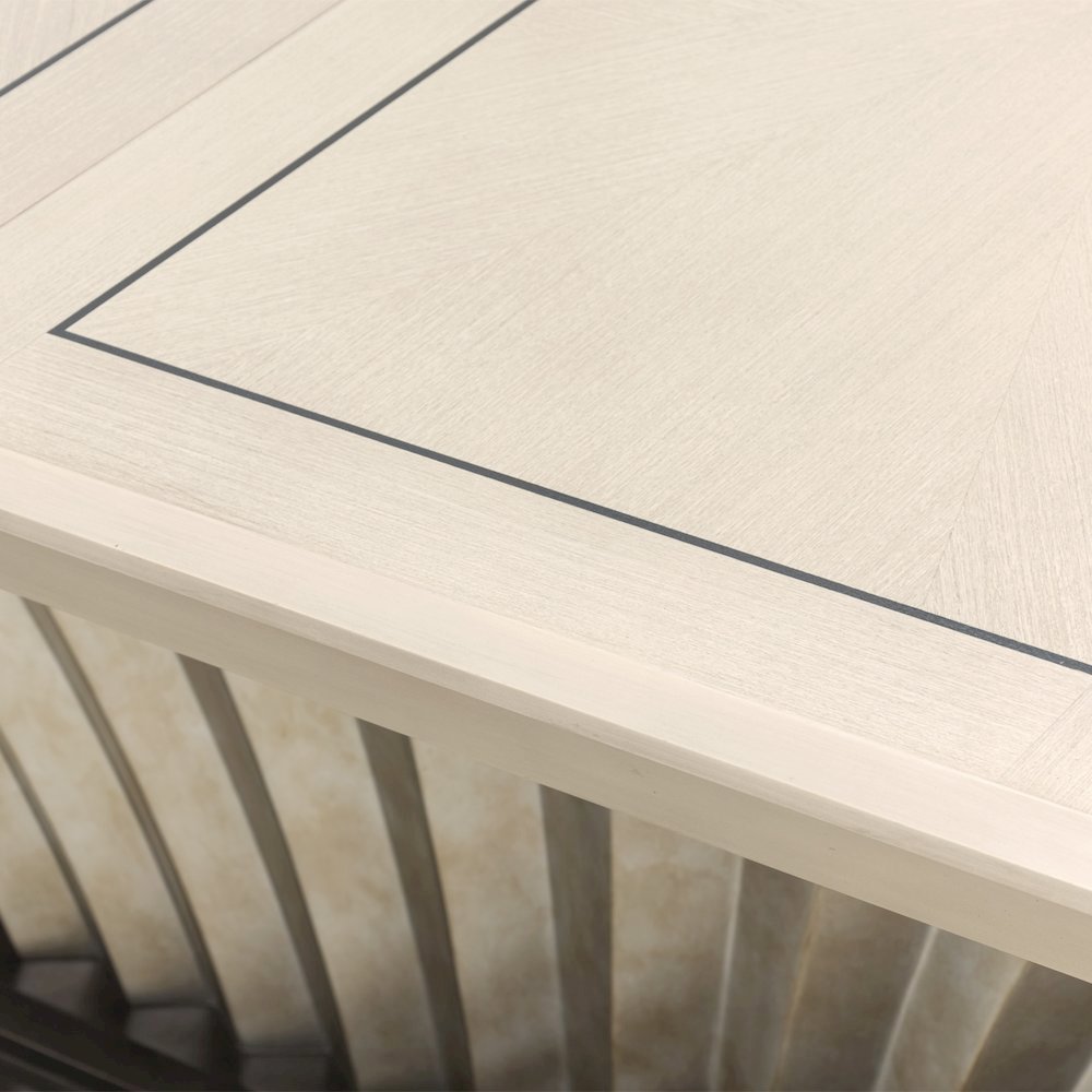 Fantosini Pedestal Dining Table - Silver Mist