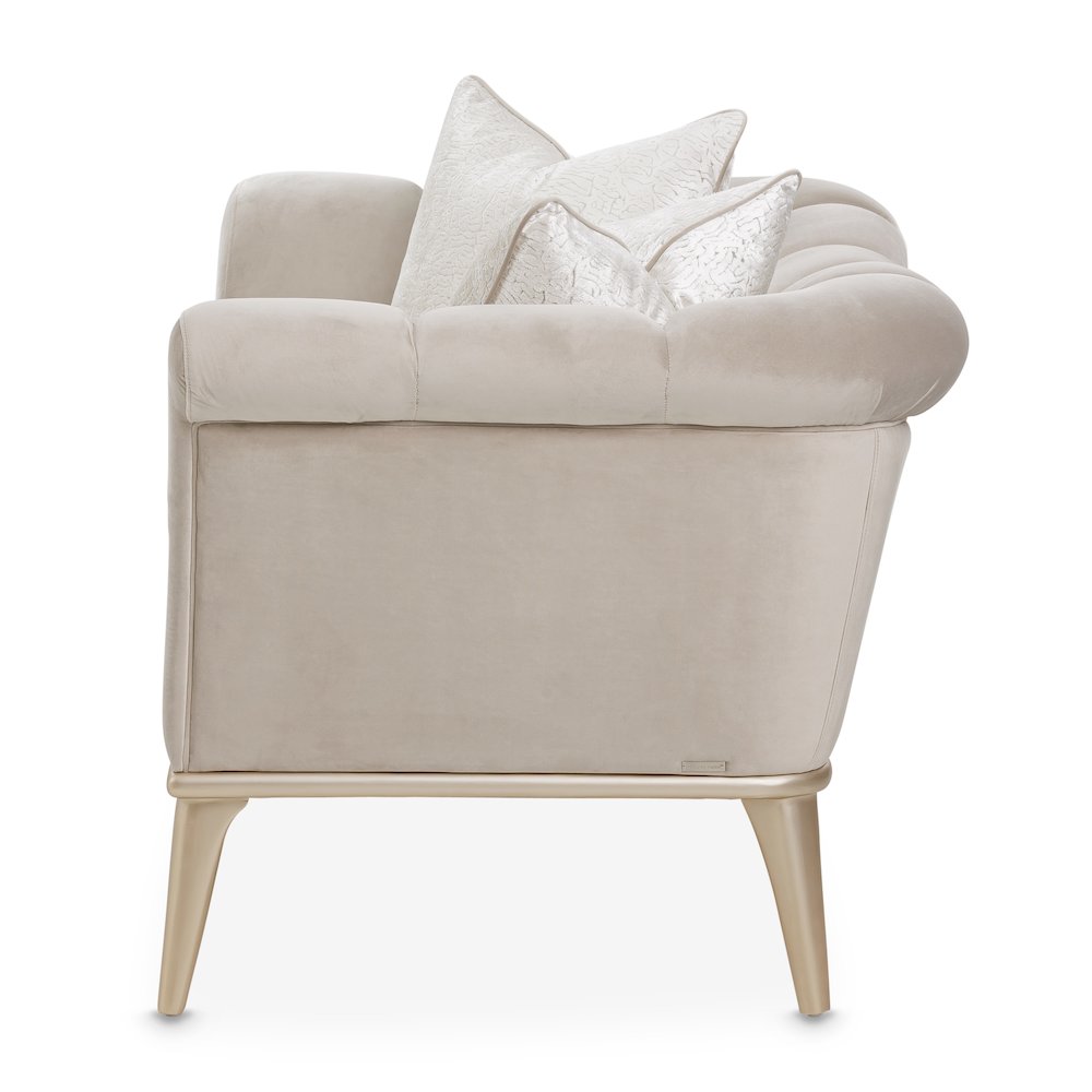 Yvette Chair and a Half - Porcini/Medium Champagne