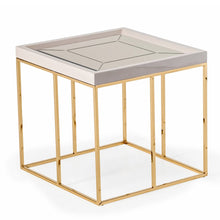 Carmela Side Table - Shimmer Ivory