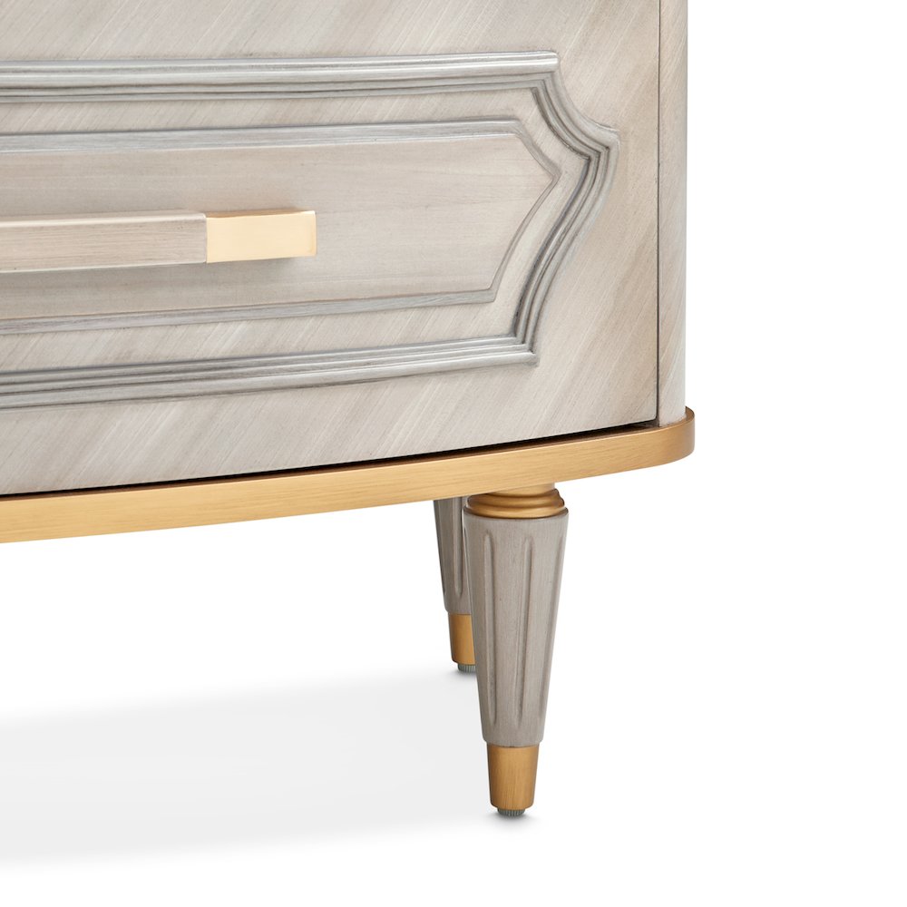 St. Charles Display Cabinet - Dove Gray