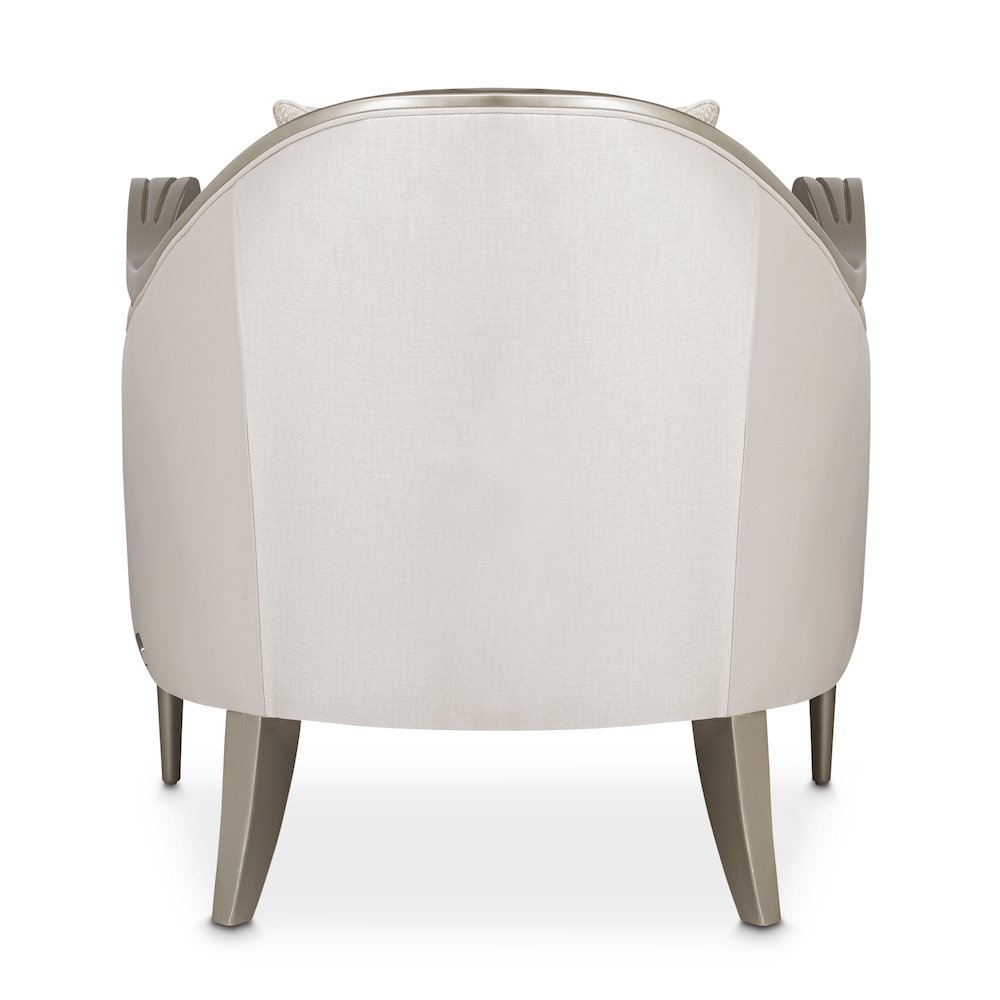 London Place Accent Chair - Porcelain/Platinum
