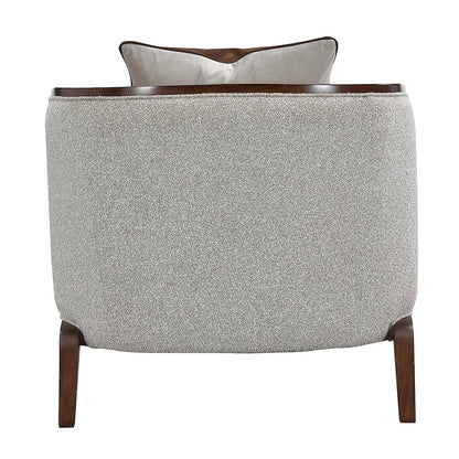 Houston Chaise - Pebble/Walnut