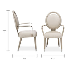Eclipse Dining Arm Chair - Moonlight Gray Set of 2