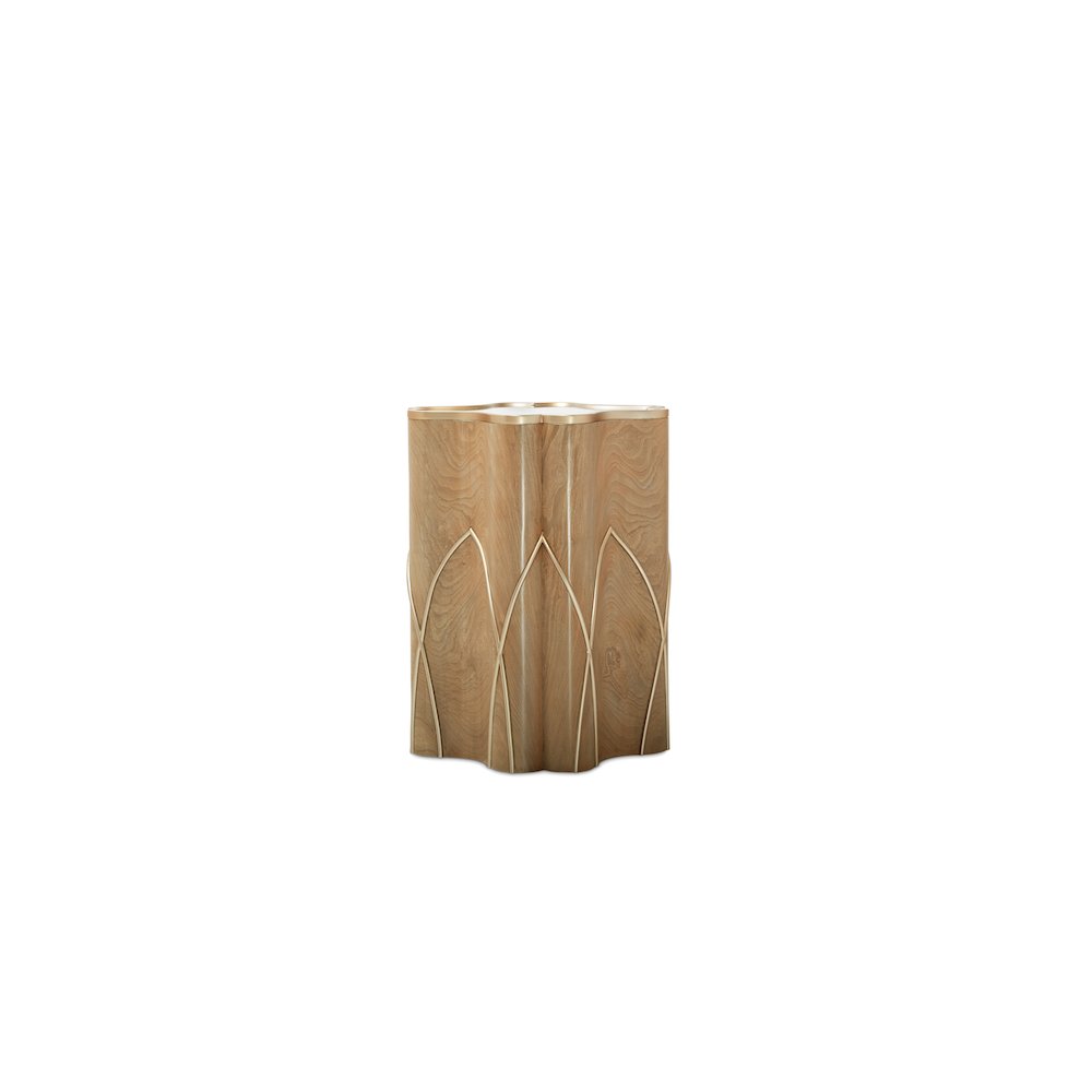 Villa Cherie Chairside Table - Caramel