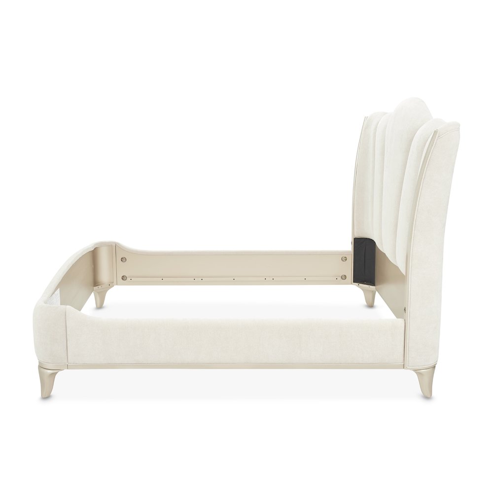 La Marisia Upholstered Queen Bed - Tranquil/Champagne Gold