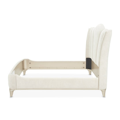 La Marisia Upholstered Queen Bed - Tranquil/Champagne Gold