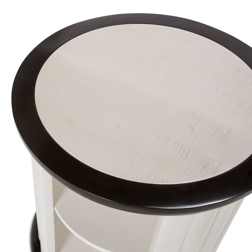 Paris Chic Round End Table - Espresso