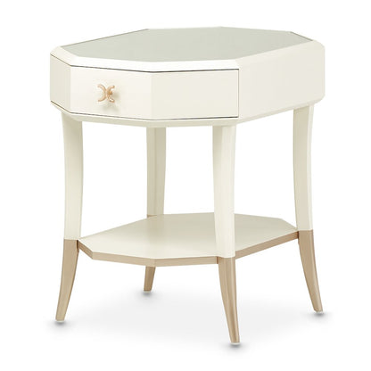 La Rachelle Octagonal End Table - Champagne