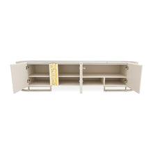 Lisbon Media Cabinet - Silken Matte Cream