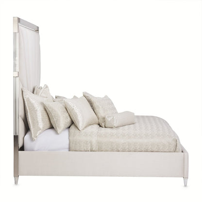 Penthouse Eastern King Tall Panel Bed - Ash Gray