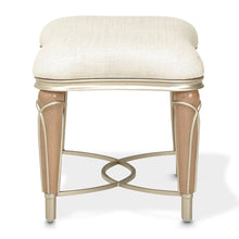 Villa Cherie Ottoman - Pearl/Caramel